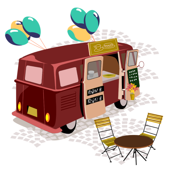 food truck clipart